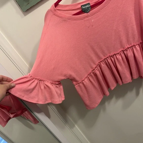 Pink Ruffled Top - Picture 3 of 3